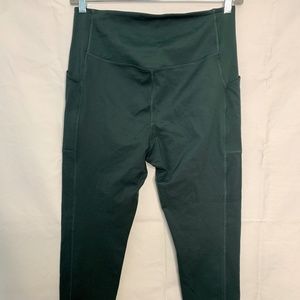 Girlfriend Collective Moss Green High Rise Leggings with Pockets Size XL